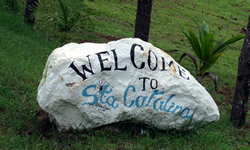 Santa Catalina Panama Welcome Sign